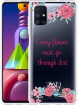 Hoesje Geschikt voor Samsung Galaxy M51 Every Flower