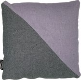 MONOW- Sierkussen - Blueberry - Scandinavisch - Grijs Lila - 50x50cm - 100% recycled textiel en polyester