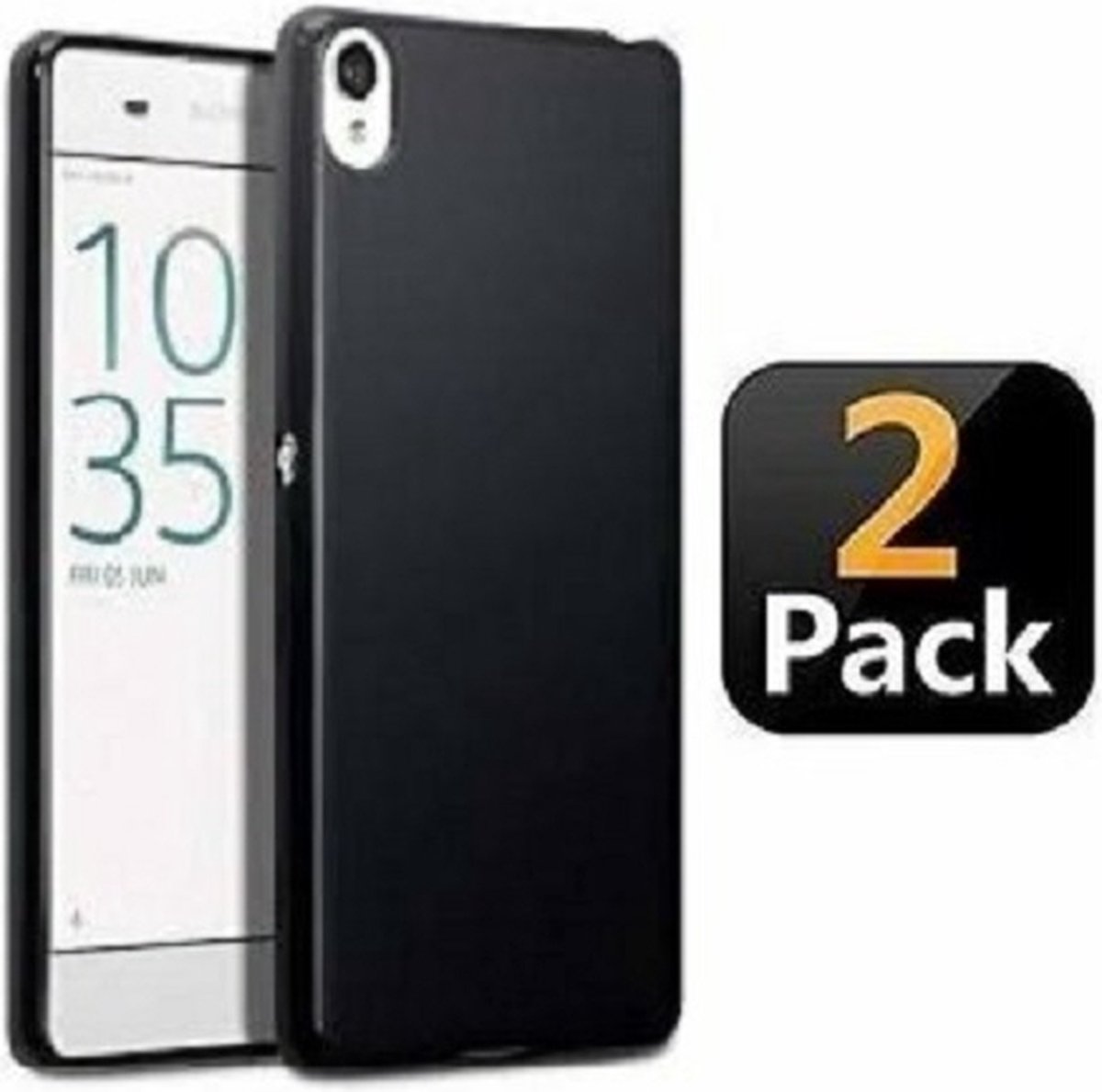 Sony Xperia XA Ultra Hoesje Siliconen TPU Zwart 2x