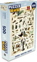 Puzzel Dieren - Adolphe Millot - Vintage - Insecten - Kunst - Legpuzzel - Puzzel 500 stukjes