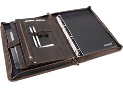 Roberto Romano conferentiemap - JUVE - A4 - bruin - echt leer - 36x27.5x5cm - JU-48213