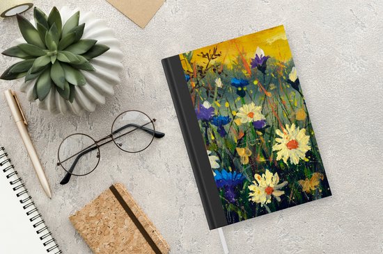 Carnet - Cahier d'écriture - Peinture - Peinture à l'huile - Nature - Fleurs - Carnet - Format A5 - Bloc-notes