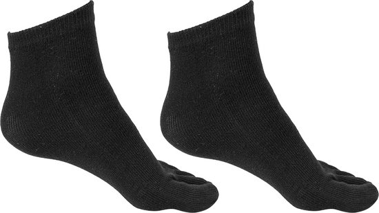 Chaussettes à bout | chaussettes pour dames | 2 paires | coton | Noir | taille 35-38