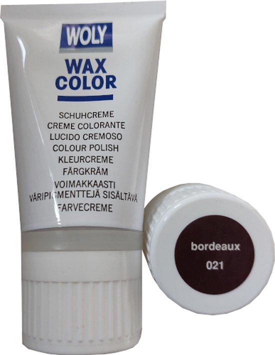 Woly Wax Color Kleurcreme Tube - Bordeaux - 40 ml (Schoenpoets - Schoensmeer)