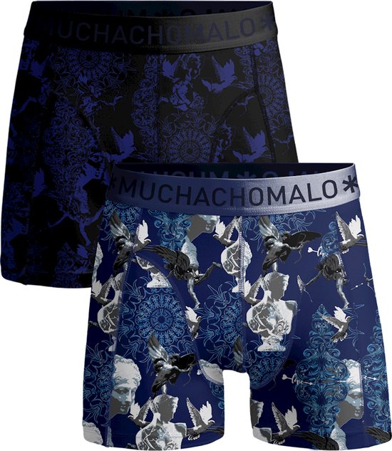 Muchachomalo Lot de 2 slips pour homme Katoen lastique Boxers