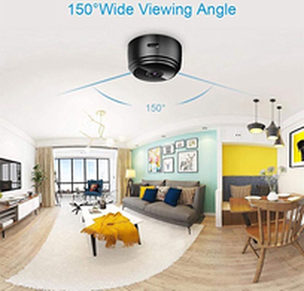 Spy Camera Full HD 1080p Beveiligingscamera met Wifi App - afbeelding 2