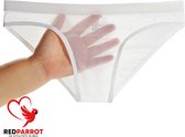 Transparante Zijde Onderbroek - Heren - Wit