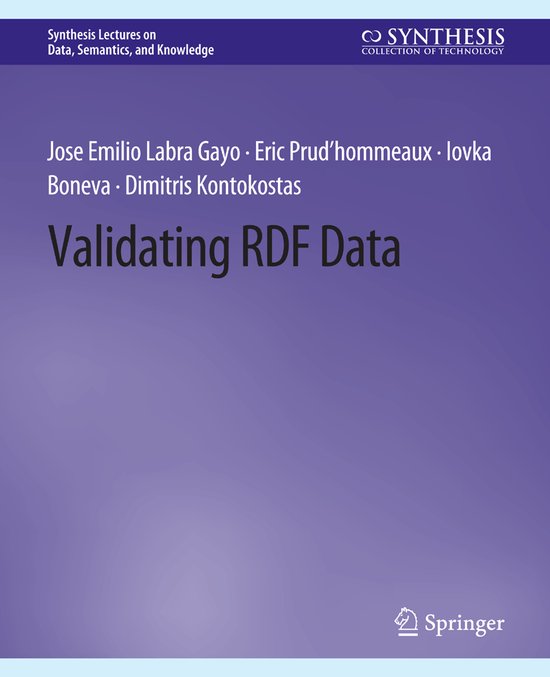 Synthesis Lectures on Data, Semantics, and Knowledge- Valida ... - cover