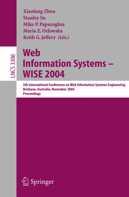 Web Information Systems -- WISE 2004 - cover