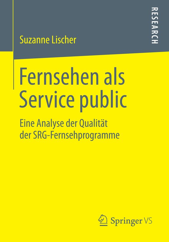 Fernsehen als Service public - cover