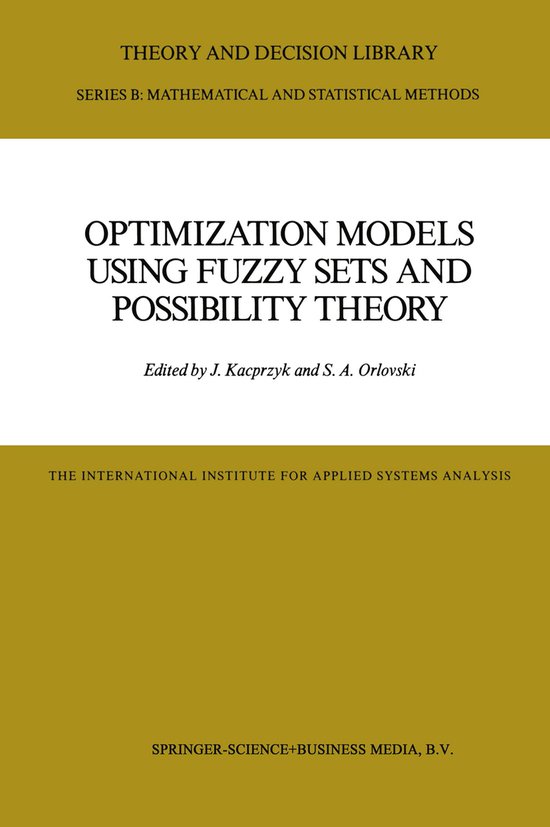 Theory and Decision Library B4- Optimization Models Using Fu ... - cover