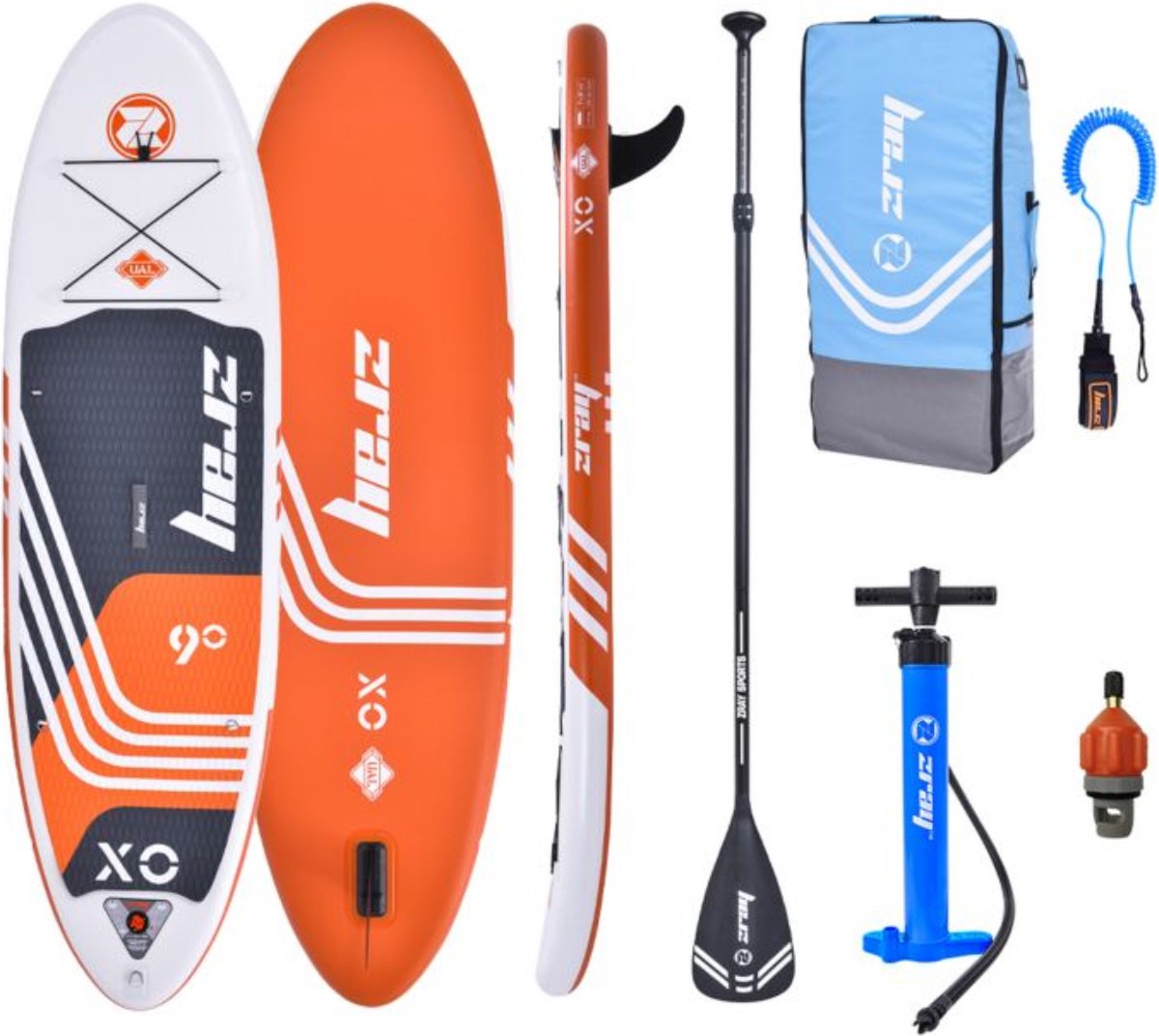 Zray SUP board 275 cm - oranje/wit/grijs