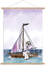 Zeeuws meisje - A3 - poster - Bootje - Neeltje Jans - Veerse meer - zeeland