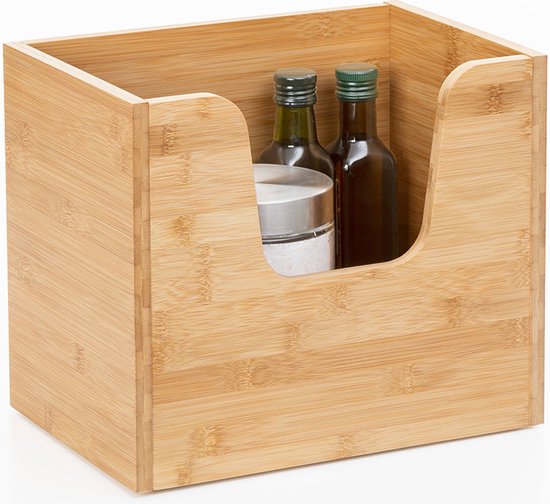 en.casa] Nachtkastje Varde bijzettafel set van 2 salontafel 50x39x33 cm met open vak bamboe