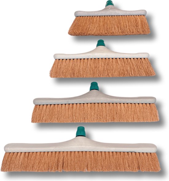 MAUS bezem binnen 50cm - zachte cocos zaalveger met steel 150cm - gerecycled - made in EU -zeer robuust van MAUS — afbeelding 3