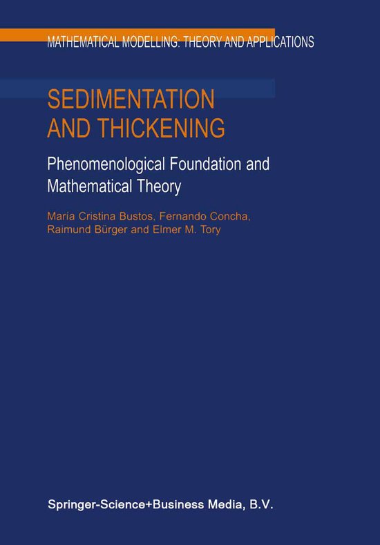 Mathematical Modelling: Theory and Applications8- Sedimentat ... - cover