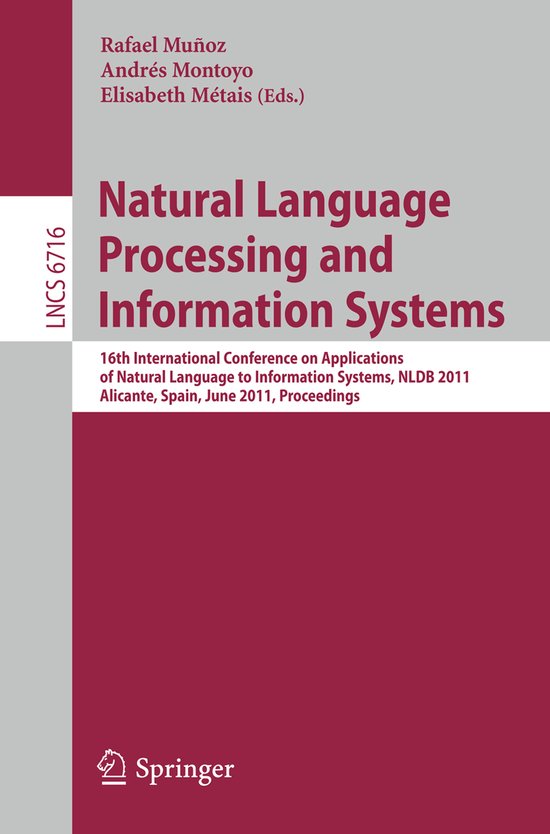 Natural Language Processing  and Information Systems - cover
