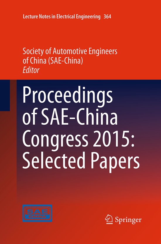 Lecture Notes in Electrical Engineering- Proceedings of SAE- ... - cover