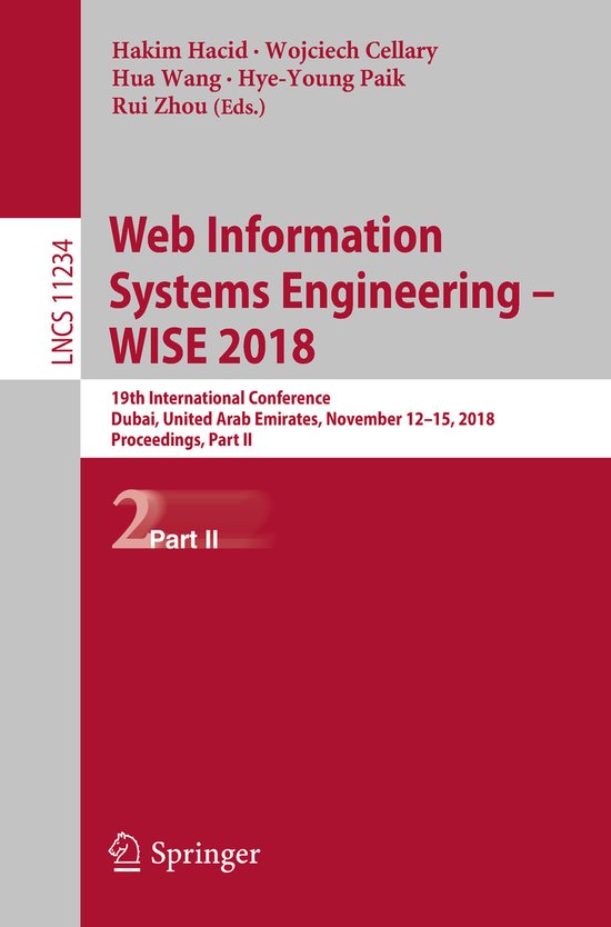 Lecture Notes in Computer Science11234- Web Information Syst ... - cover