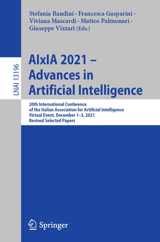 Lecture Notes in Computer Science13196- AIxIA 2021 – Advan ... - cover