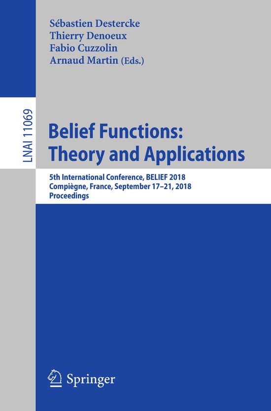 Lecture Notes in Computer Science11069- Belief Functions: Th ... - cover