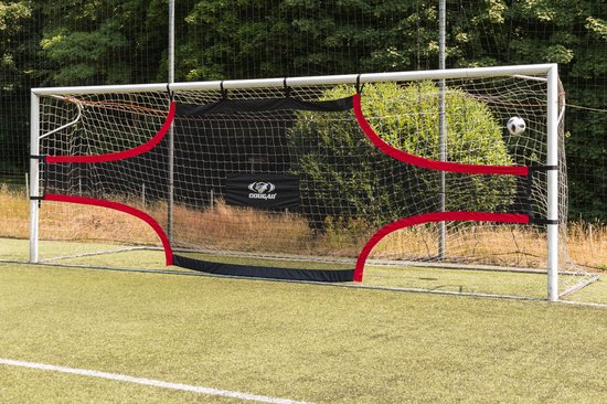 Foto: Goalshot professionele doelwand met 4 open zones 5mx2m