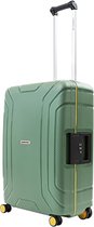Valise de voyage CarryOn Steward 65cm - Valise 70 Ltr - Fermeture Clip Verrouillage TSA - Vert