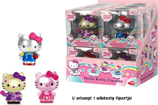 Hello Kitty verzamelfiguren - 1 exemplaar - 6 cm - Van metaal - Spaar ze allemaal