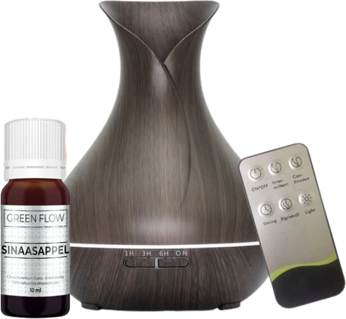 Aroma Diffuser - Vitality Pro - Dark Wood - Diffuser Wood - Lucht verfrisser