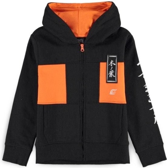 Foto: Naruto hidden leaf village vest met capuchon kinderen kids 122 128 zwart