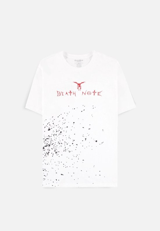 Death Note - Shinigami Apple Splash Heren T-shirt - XS - Wit