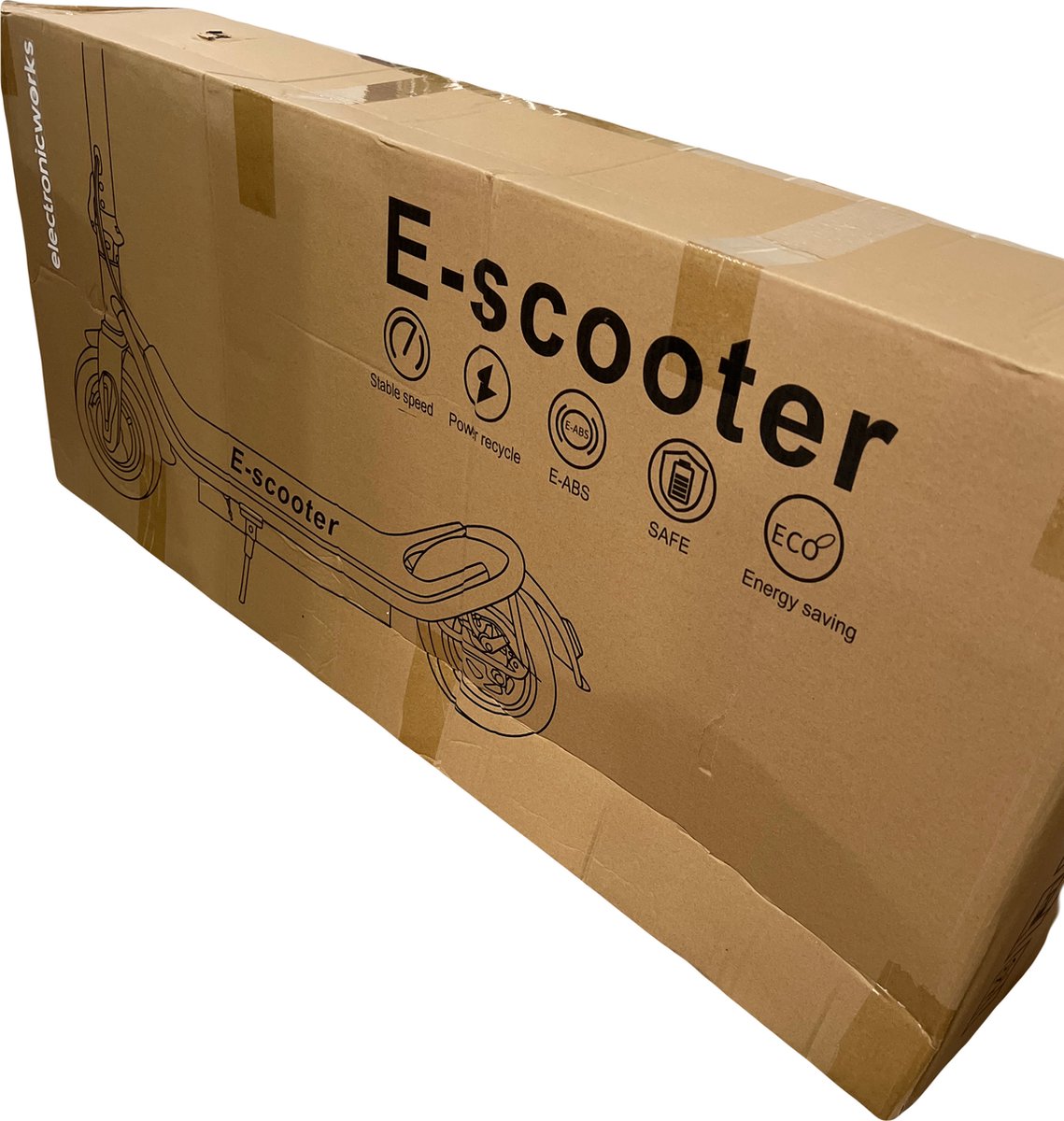Afbeelding 2 van ElectronicWorks AiE-1 - Elektrische Step - 10.4Ah Accu - Inclusief Tracker (GPS Dekking) - 350W E-step - 25Km/h - 30KM Afstand - 140KG Max