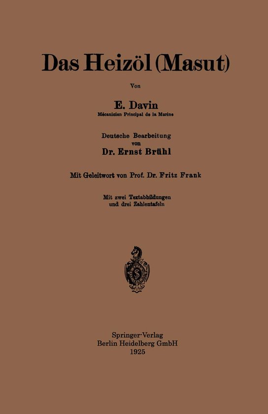 Das Heizöl (Masut) - cover
