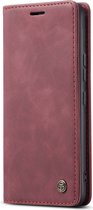 CaseMe - Coque de téléphone adaptée pour Samsung Galaxy A54 5G - Wallet Book Case - Rouge