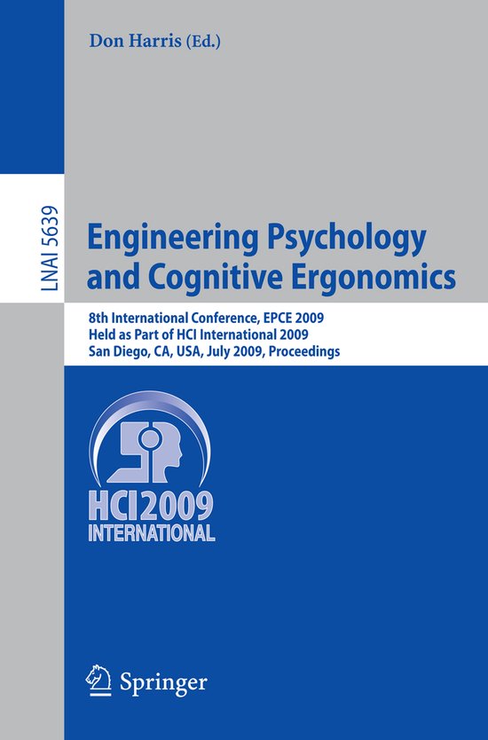 Engineering Psychology and Cognitive Ergonomics - cover