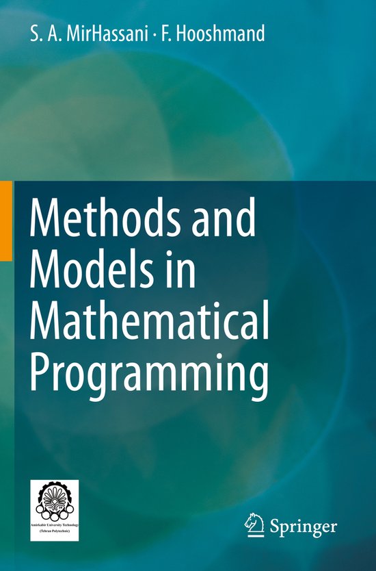 Methods and Models in Mathematical Programming | 9783030270476 | S. A ...