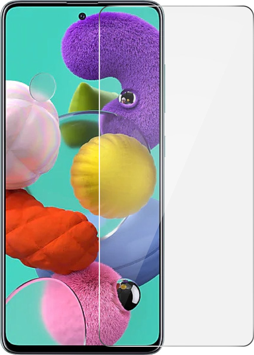 Gehard Glas Geschikt voor Samsung Galaxy A51 5G 9H Anti-vlekken transparant