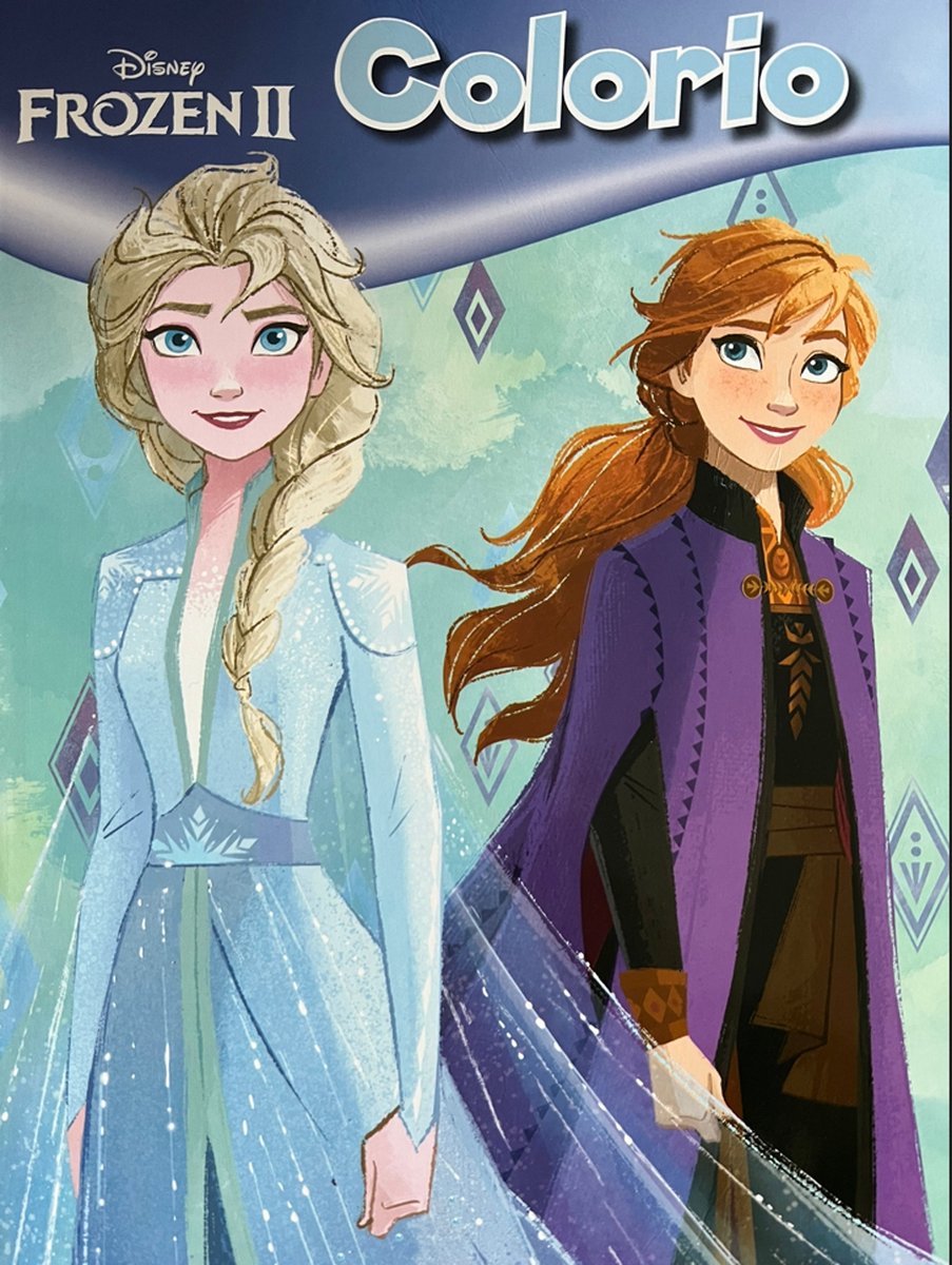 Kleurboek Disney Fozen Anna en Elsa maak de mooiste kleurplaten van Anna en Elsa