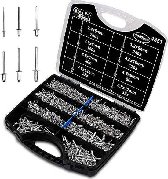 Blindklinknagel, verzonken kop - Easy Bolts & Tools