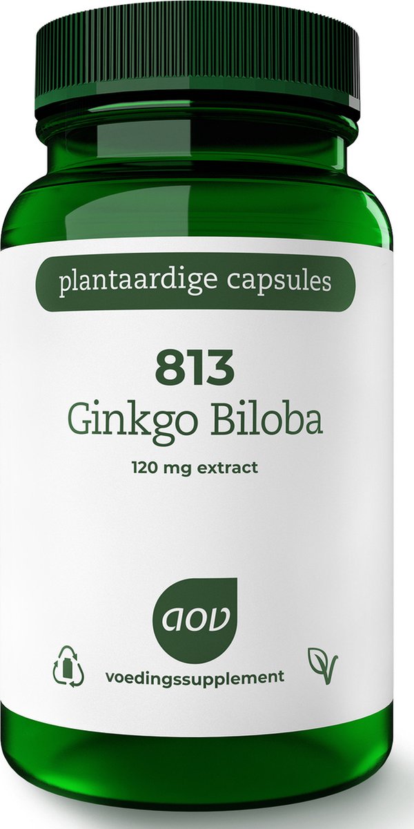 Goedkoopste AOV 813 Ginkgo biloba - 60 vegacaps - Kruiden - Voedingssupplement