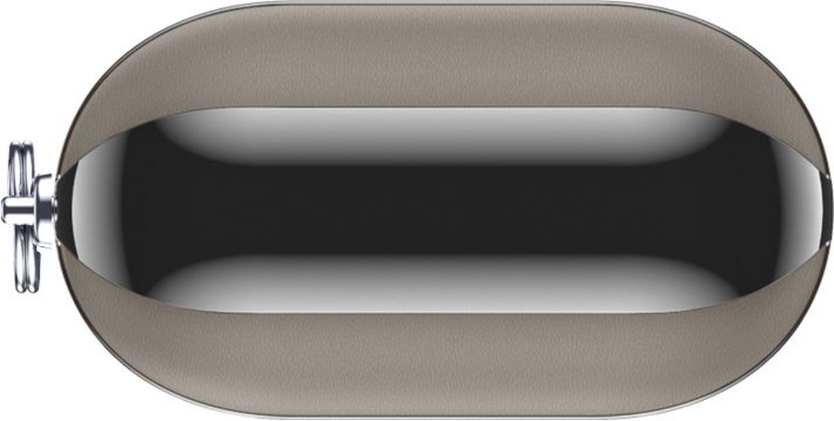 Valenta Hoesje geschikt voor Apple AirPods 1 Hoesje Echt Leer | Valenta Snap - Grijs