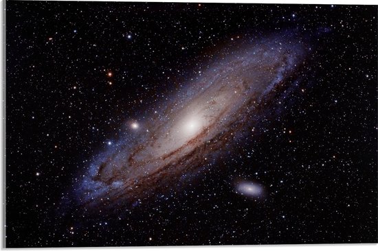 Acrylglas - Galaxy Foto van Sterren op de Melkweg - 60x40 cm Foto op Acrylglas (Wanddecoratie op Acrylaat)