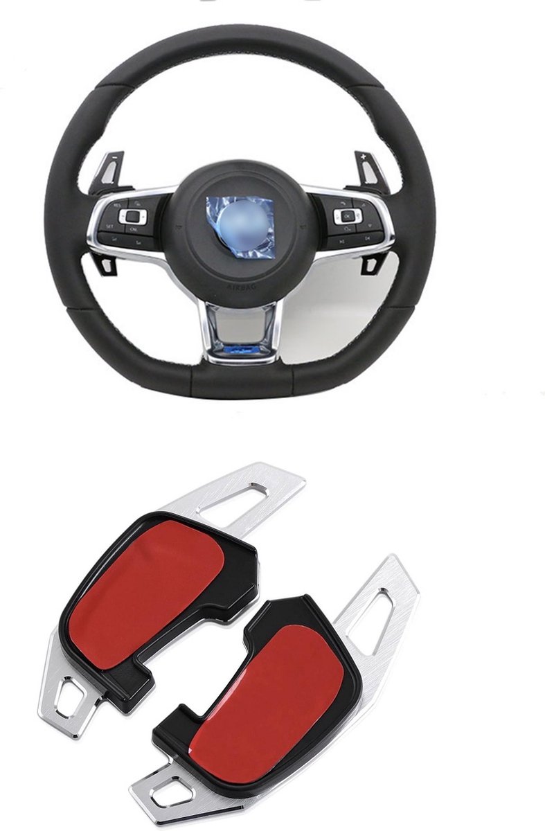 Zilver Aluminium Flipper Paddle Flippers Schakel F1 Stuur Stuurwiel Geschikt Voor Vw TRoc T Roc Tiguan R Line DSG