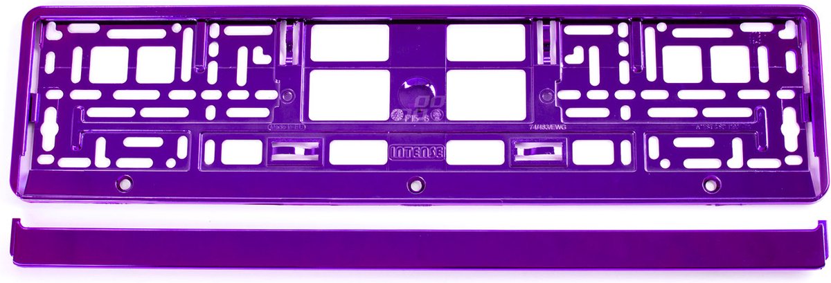 Kentekenplaathouders - Set van twee - Paars Metallic