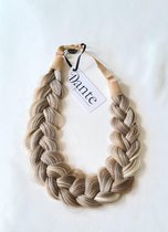 Dante Braid Messy - Vlecht haarband met aanpasbare strap voor kinderen en volwassenen - kleur: 609 Platinium Violet Blond - Ash Dark Blond