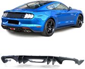 Ford Mustang Coupe Cabrio Facelift 2.3 3.7 2017 t/m 2022 Diffuser Splitter Achterbumper Valance Spoiler Styling Tuning