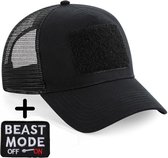 Always Prepared - Unisex Petten Trucker Cap – Zwart – Beast Mode ON