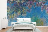 Behang - Fotobehang Wisteria - Schilderij van Claude Monet - Breedte 400 cm x hoogte 300 cm
