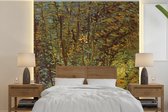 Behang - Fotobehang In het bos - Vincent van Gogh - Breedte 350 cm x hoogte 350 cm