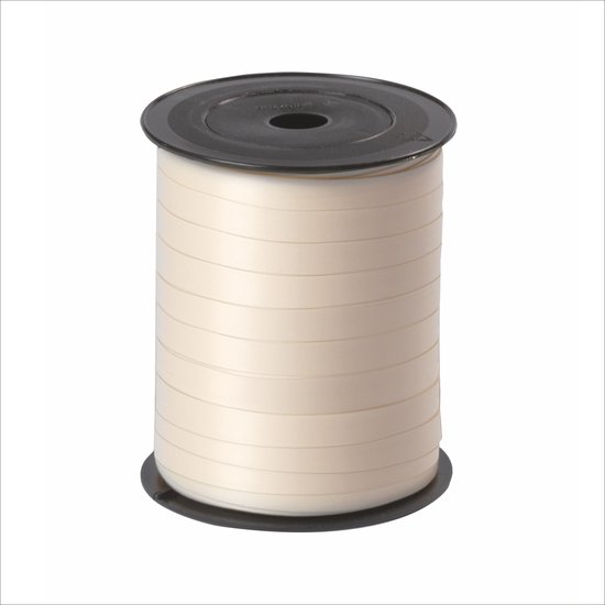 Premium Krullint - Cadeaulint - Ivoor - Verpakkingslint - rol van 10mm x 250 meter